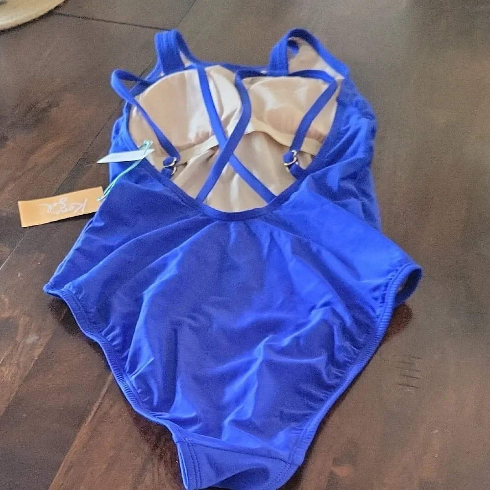 Kona Sol Royal Blue Women's One Piece Swimsuit